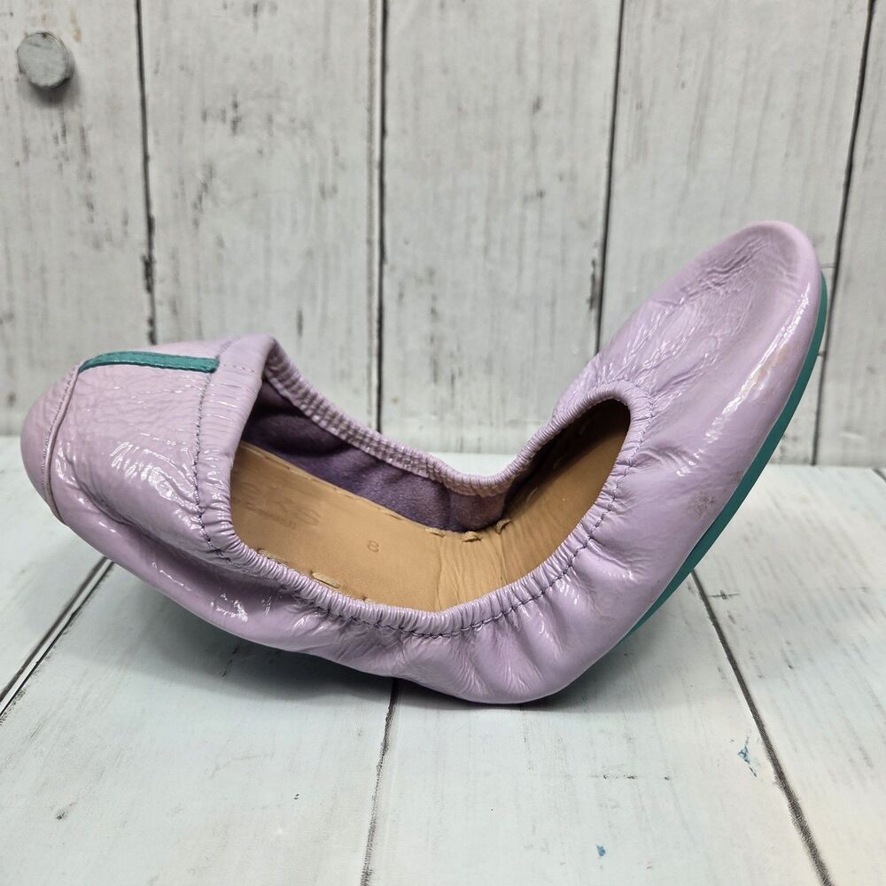 TIEKS by Gavrieli Ballet Luxury Flats US 8 Light Lavender Patent Leather GUC - Picture 2 of 11